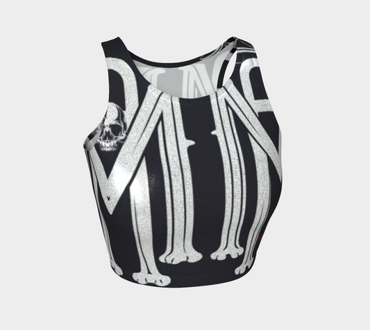 BONE SCRIPT TANK CROP TOP