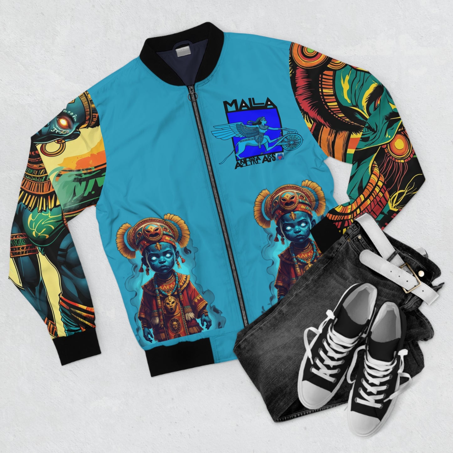 AZURE JUJU Men's Bomber Jacket -