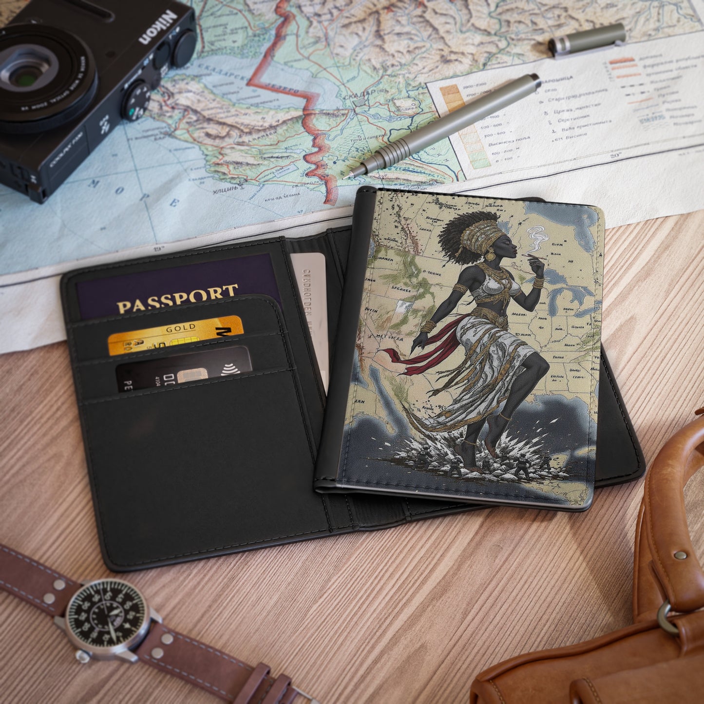 Queen of America Passport Holder