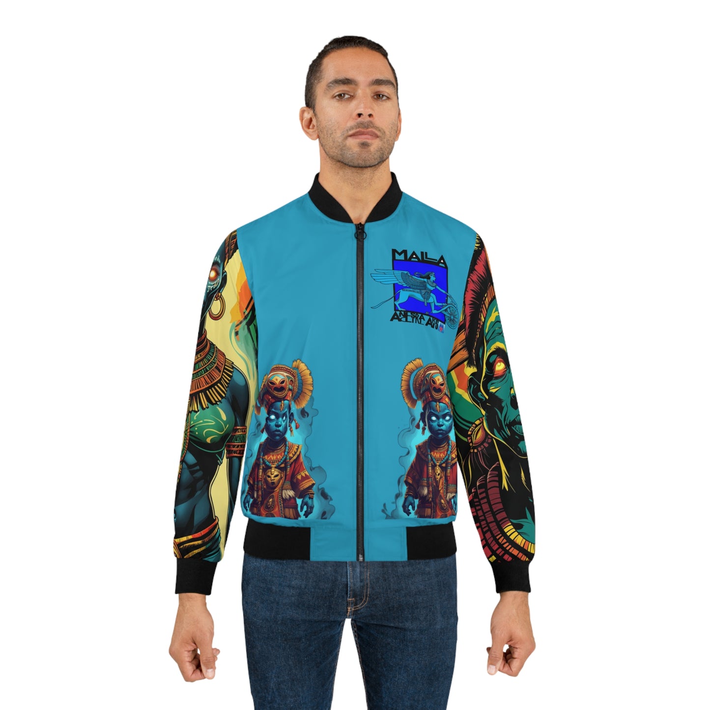 AZURE JUJU Men's Bomber Jacket -
