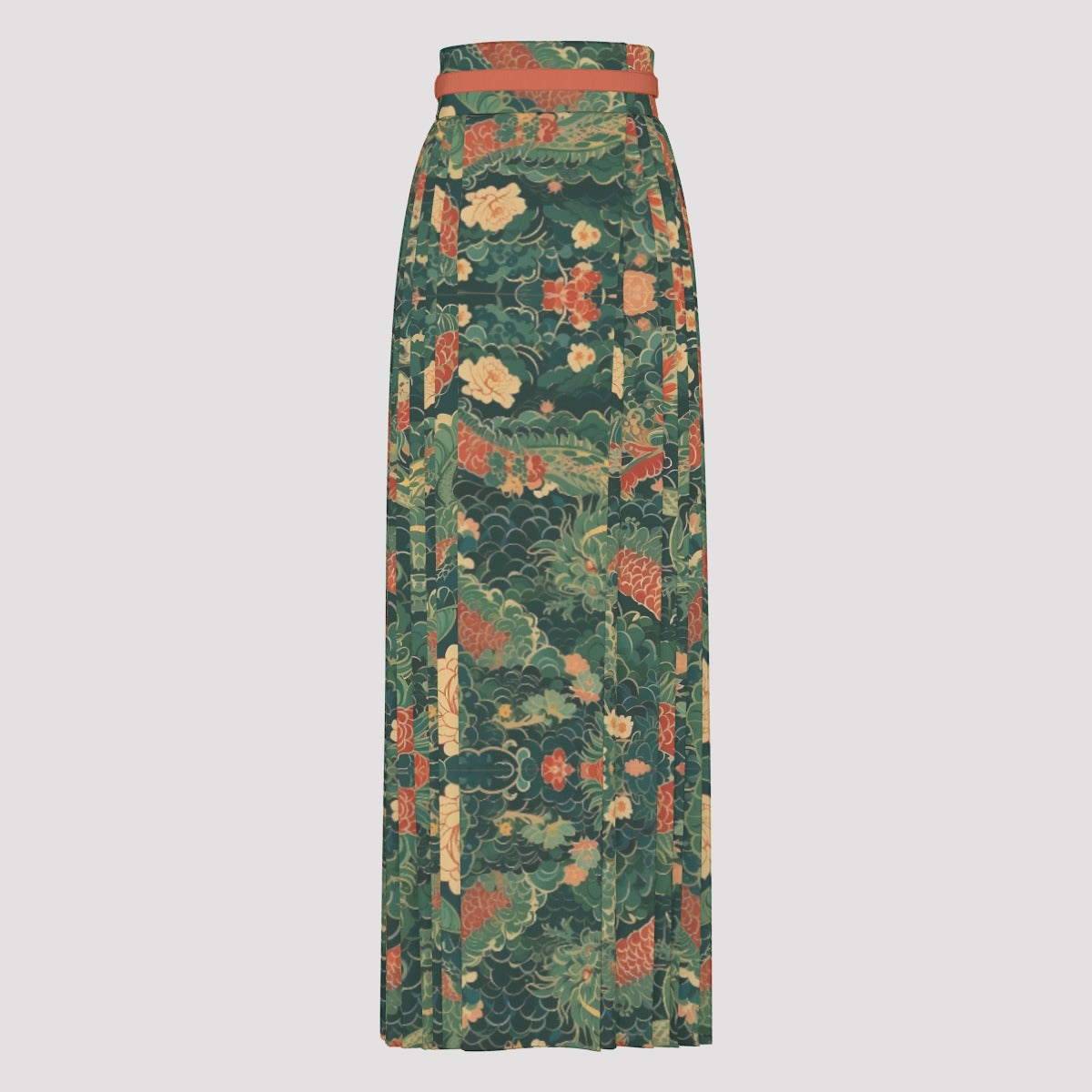 Jade Dragon Edo Japanese Vintage Skirt