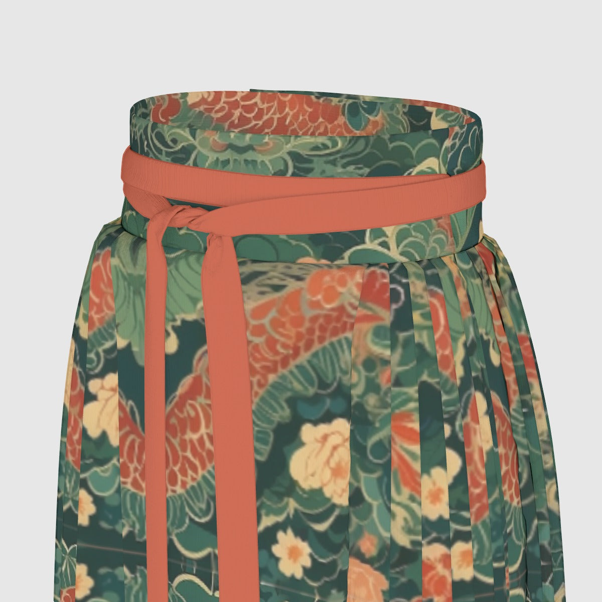 Jade Dragon Edo Japanese Vintage Skirt