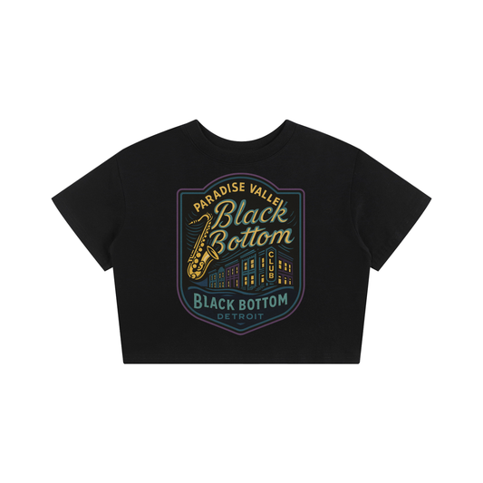 Paradise Valley Jazz Club Crop Tee – Black Bottom Detroit