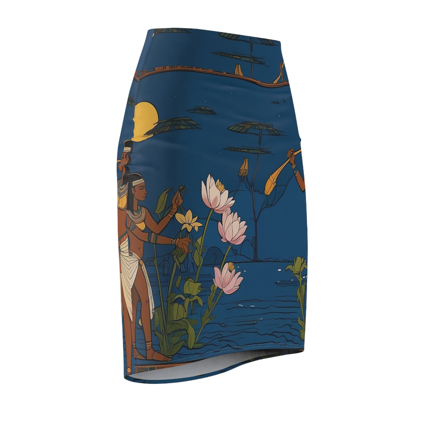 Boho Floral Women's Pencil Skirt - Elegant Design for Every Occasion