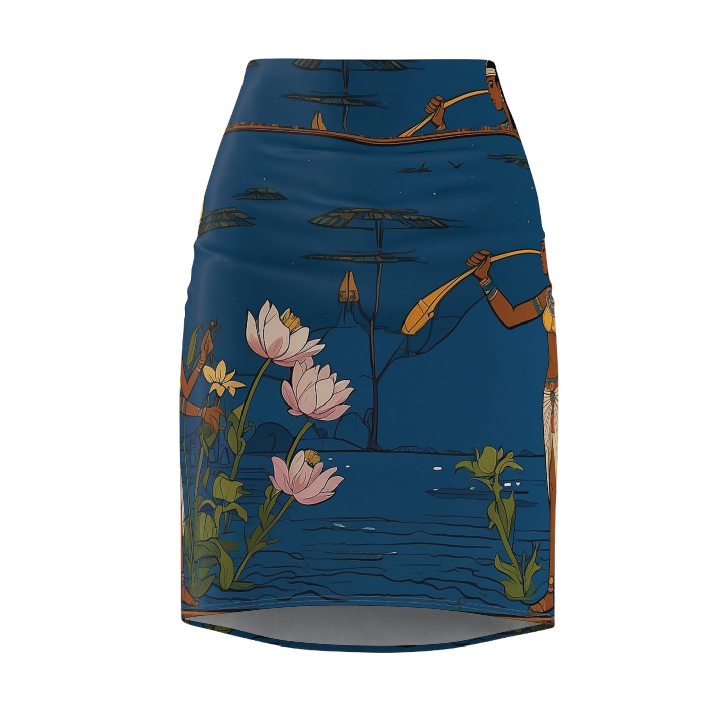 Boho Floral Women's Pencil Skirt - Elegant Design for Every Occasion