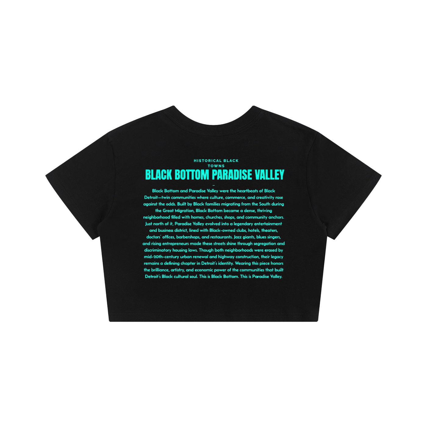 Black Bottom Baby Tee Seamless T-Shirt - 200 GSM